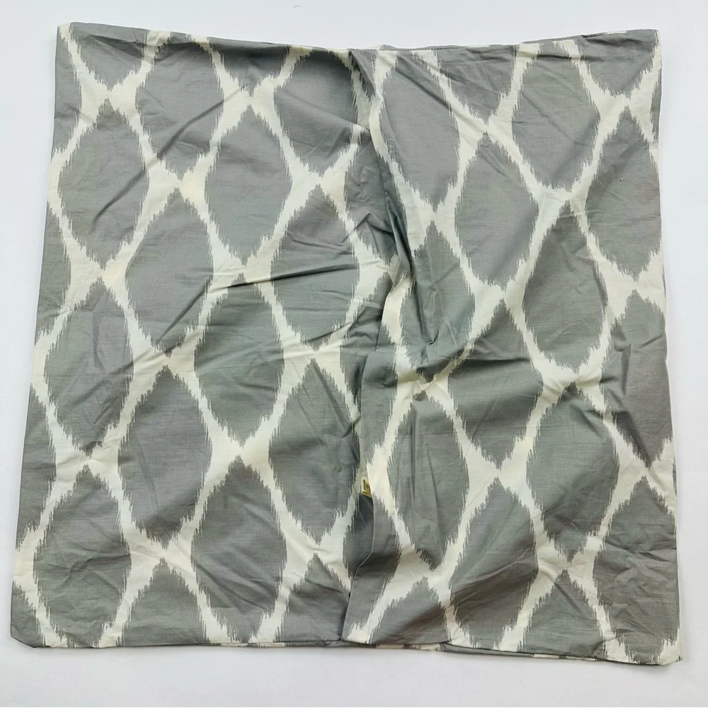 West Elm Gray Ikat Pillow Shams Size 26 x 26